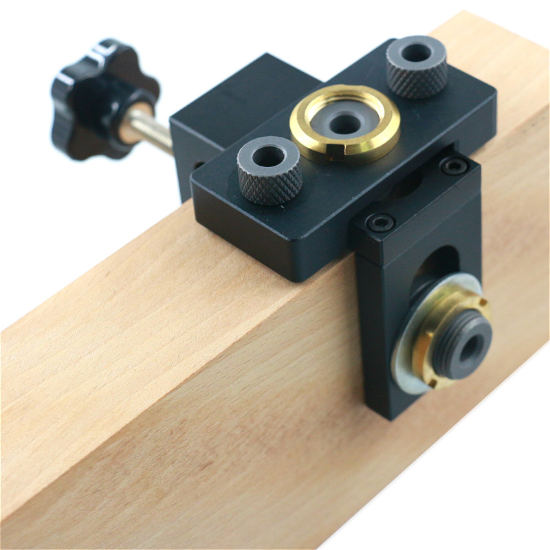 3 in 1 justerbar plugg jigg träbearbetning fickhål jigg med 8/15mm borr för borrguide lokalisering stansverktyg gör det själv