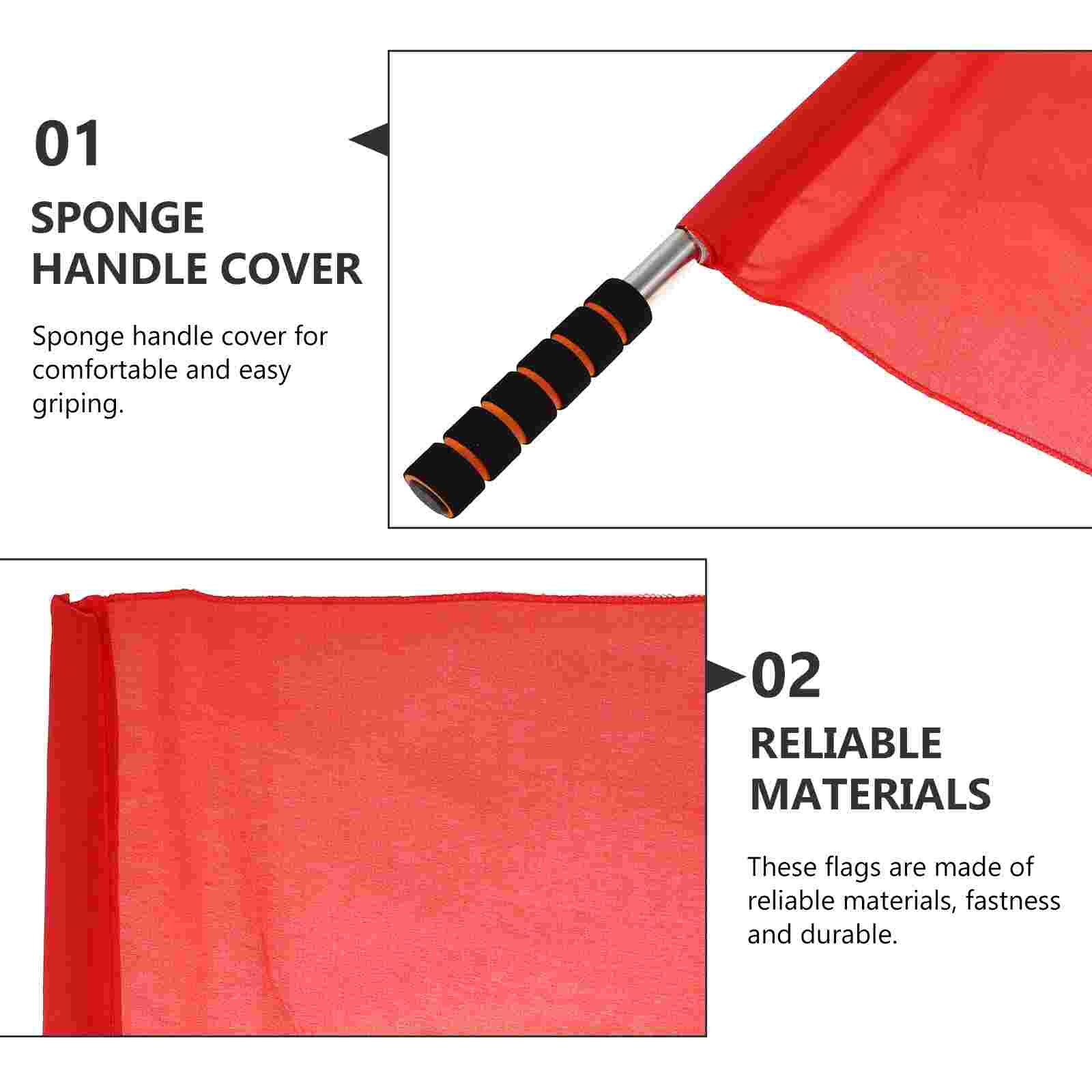 5 pieces of flags for referees to use, traffic signal flags, warning flags