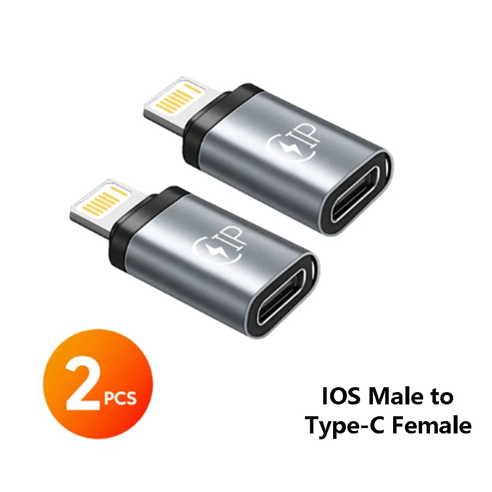 Câble Lightning femelle vers USB C mâle 20W, adaptateur de charge rapide, convertisseur, adaptateur de chargeur de téléphone de Type C: Lavande