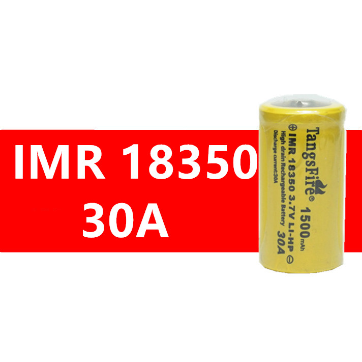 1 pcs TangsFire 1500mAH IMR 30A 18350 Oplaadbare Batterij Cell hoge capaciteit voor zaklamp koplamp E-CIG power bank
