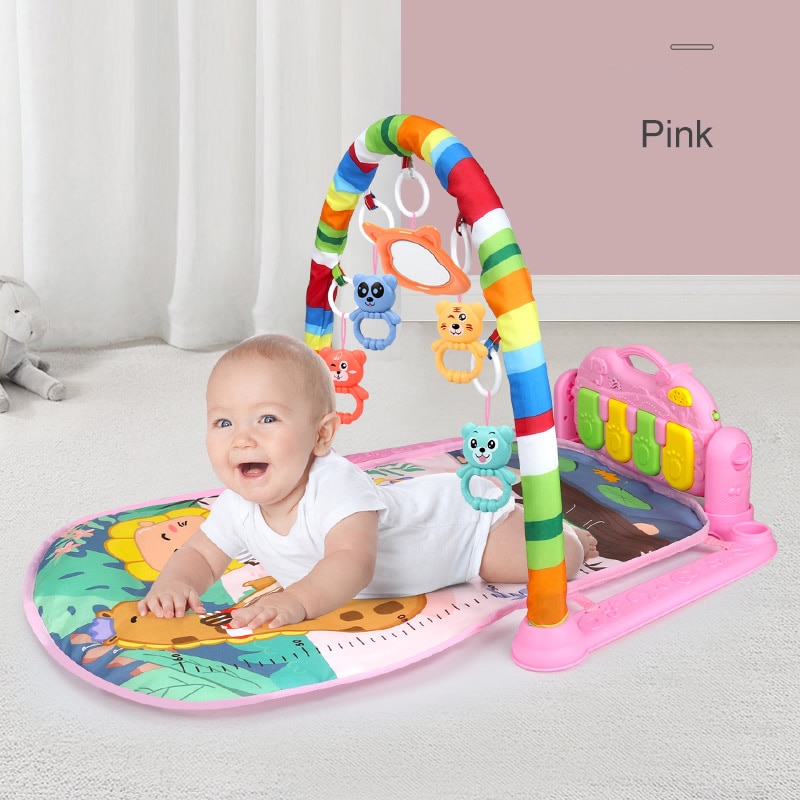 Hipac Baby Bed Bell Musical Pedal Piano High-Elastic Bracket 0-12 Months Baby Newborn Infant Toys for Kids for Children