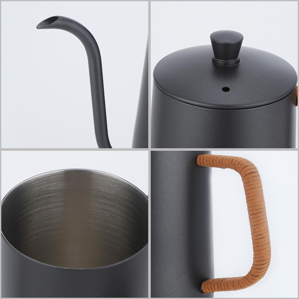 Wingjip Long Narrow Spout Coffee Pot Pour-Over Kettle Gooseneck Spout Drip Coffee Pot Perfect for Coffee Maker-600ml