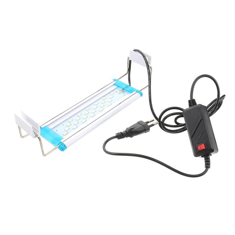 1pc Aquarium Lighting Fish Tank LED Light Color Change Landscaping Light Clamp Style Aquarium Light (EU Plug)