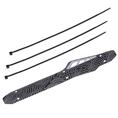 Mtb racefiets kettingkast beschermer kunststof fietsframe kettingbeschermer verzorgingshoes fietsaccessoires: Zwart