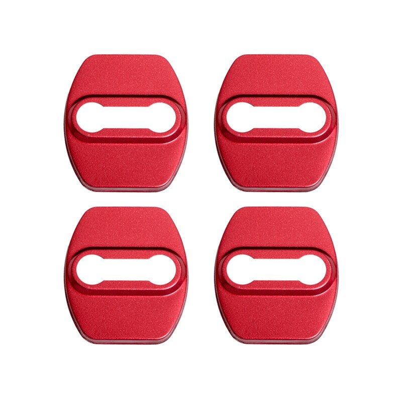 Bil styling automatisk dørlåsbeskyttelse rustfritt stål dekselveske til hyundai tucson montering av tilbehør: til hyundai rød