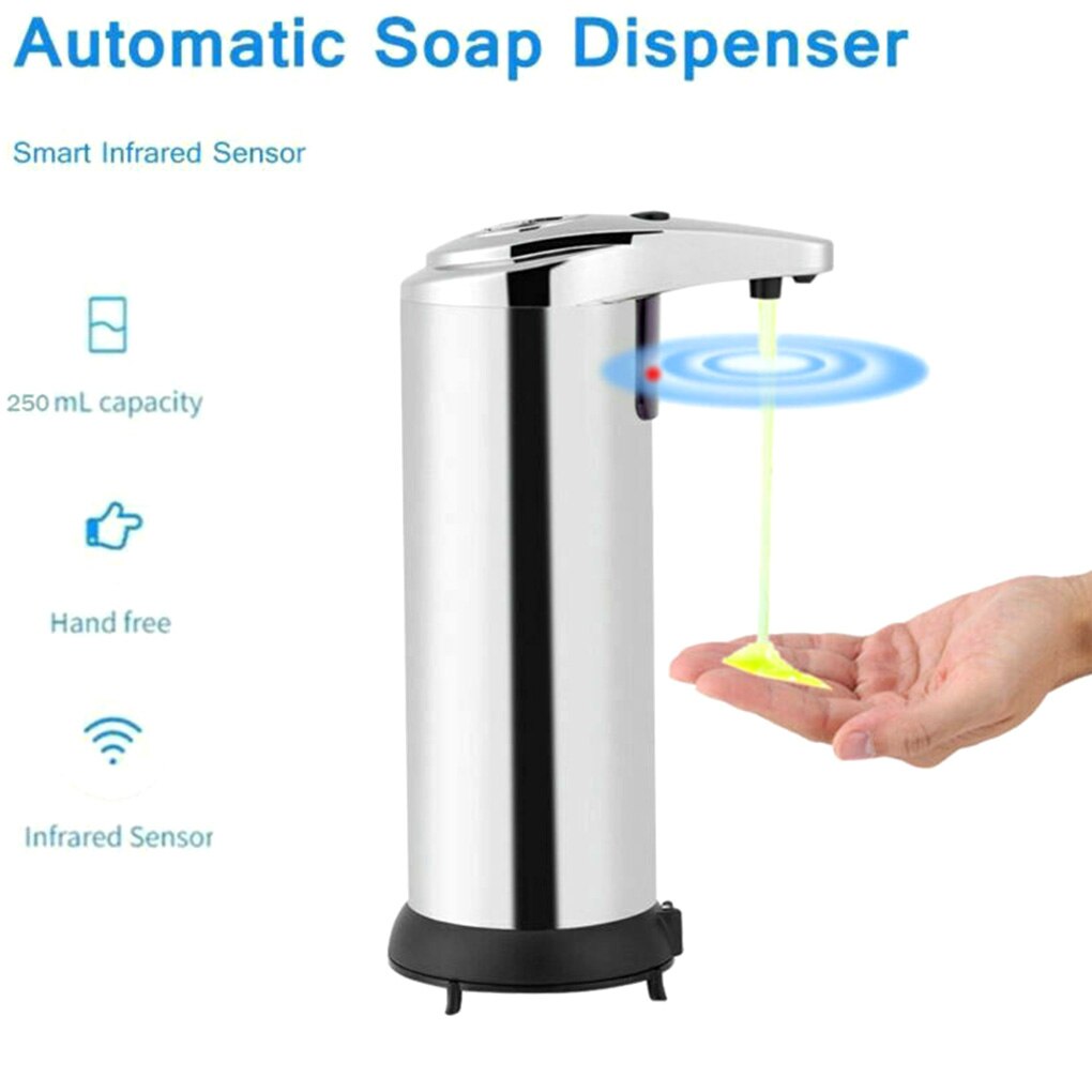 Automatic Soap Dispenser Infrared Touchless Motion Bathroom Dispenser Smart Sensor Liquid Stainless Steel Soap Dispenser