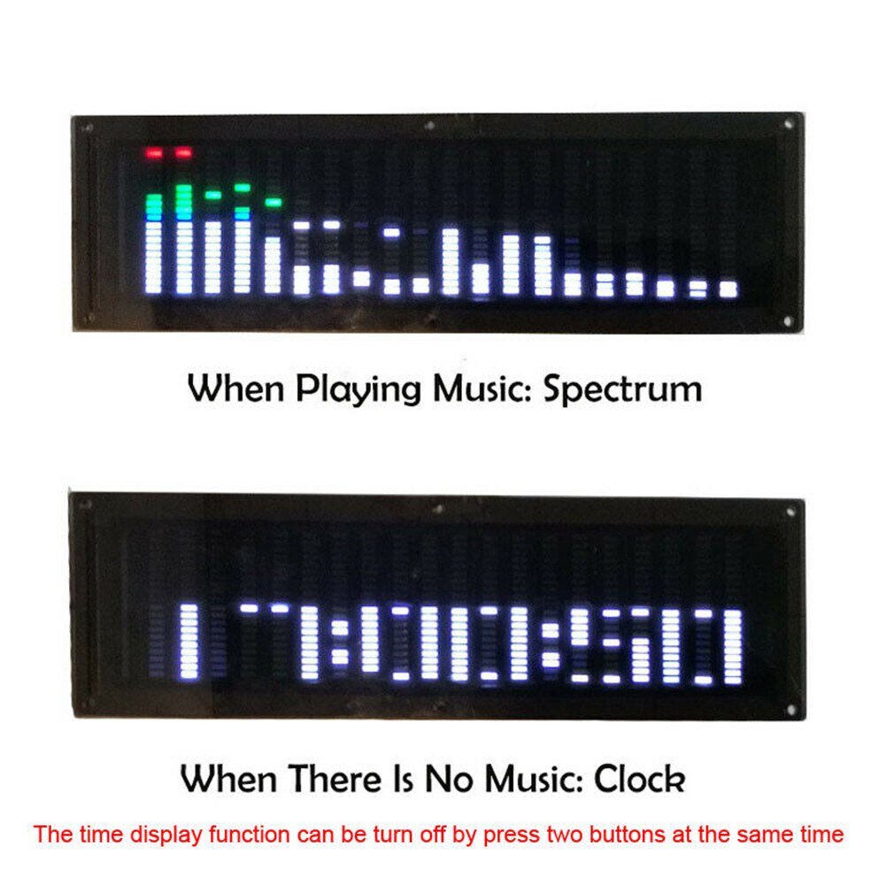 1pc USB 5V / 12V Stereo VU Meter Indicator Music Spectrum Analyzer 20 Segment LED Level Display Module
