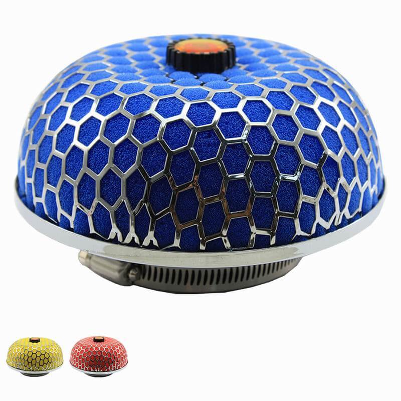 Universal 76mm Air Filter Mushroom Head Washable Cleaner High Flow Air Purifier Car Cold Air Intake Auto Parts
