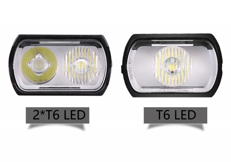 Fiets Licht 2T6/T6 Usb Oplaadbare 1000Mah Fiets Licht IPX5 Waterdichte Led Koplamp Met Achterlicht Fiets Accessoires
