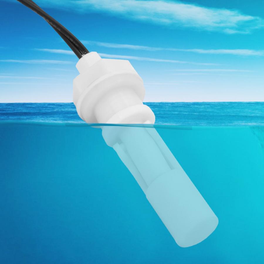 2Pcs Horizontal Float Sensor Switch PP Liquid Water Level Sensor Side Mount Water Level Sensor Controller Aquarium Tank Pool
