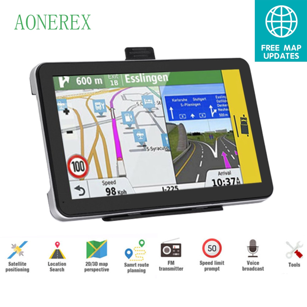 7 inch HD Car GPS Navigation FM Navitel latest Europe Map Sat nav Truck gps navigators automobile