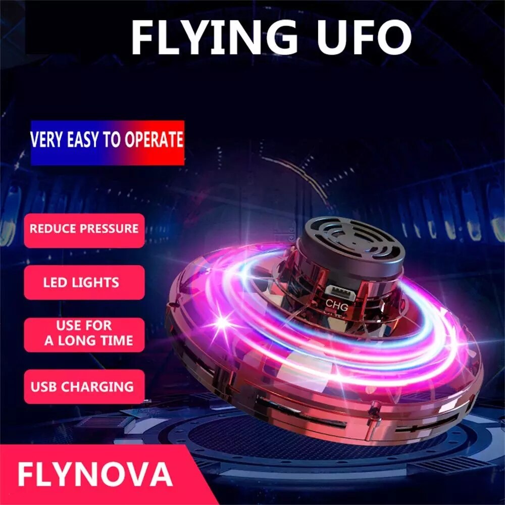 ZK20 Magical Fingertip Flying Ground Amphibious Gyro Levitation Induction Gyro UFO Drone Adult Decompression Toy Kids Toy