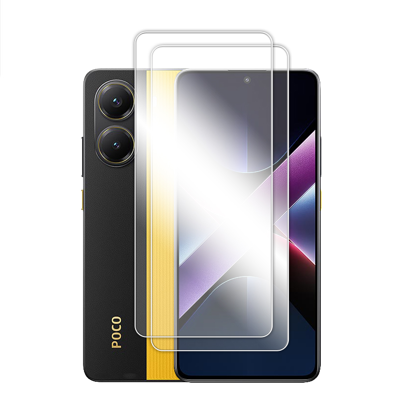 Para POCO X7 Pro 5G vidrio para POCO X7 Pro vidrio templado 6,67 pulgadas pegamento completo Protector de pantalla transparente para Xiaomi POCO X7 Pro Flim: Azul oscuro