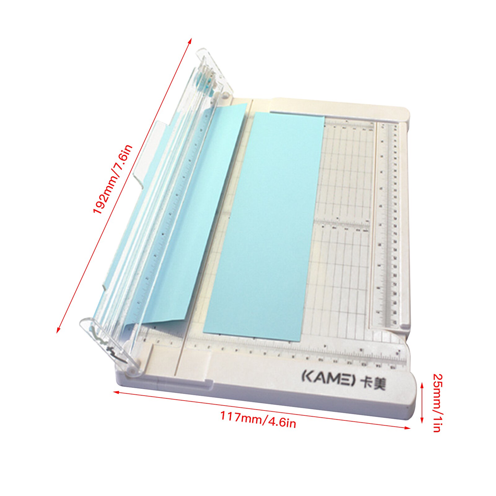 Mini Papier Trimmer Guillotine Cutter 6 Inch Cut Lengte Desktop Papier Snijmachine Met Security Cutter Hoofd Side Heerser