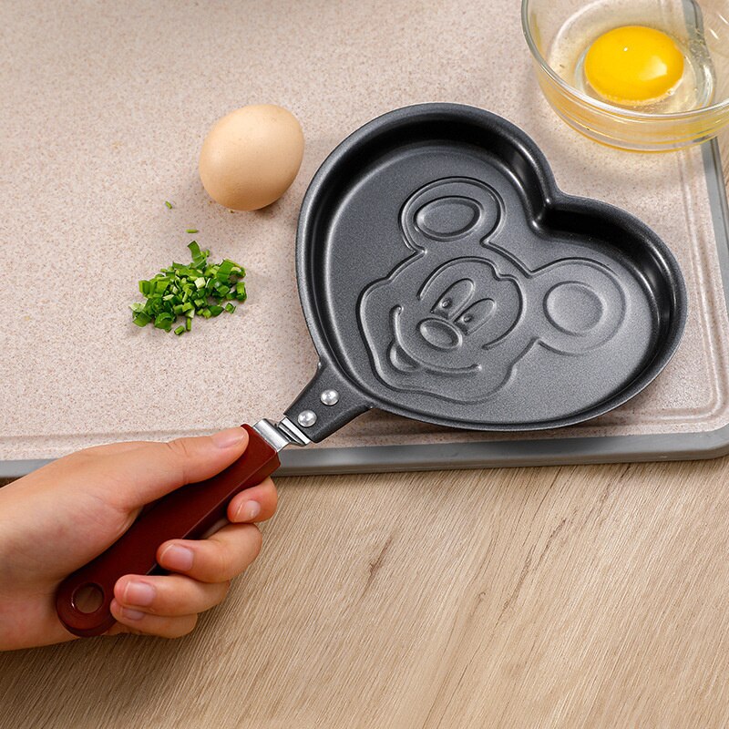 Cute Egg Pancake Maker Stainless Steel Egg Pancake Forms Kitchen Egg Cooker Tool For Kid Frying Egg Mold Pan Love Heart