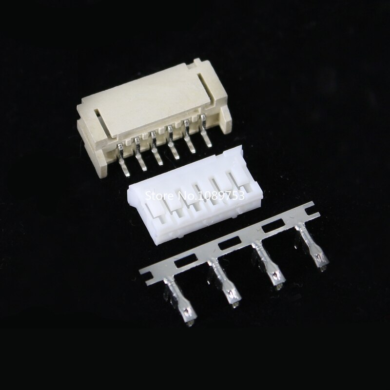 10Sets PH2.0 Connector 2.0mm Vertical / Horizontal SMD Pin Header 2/3/4/5/6/7/8P ( Plug male + Female + Terminal ) Kit