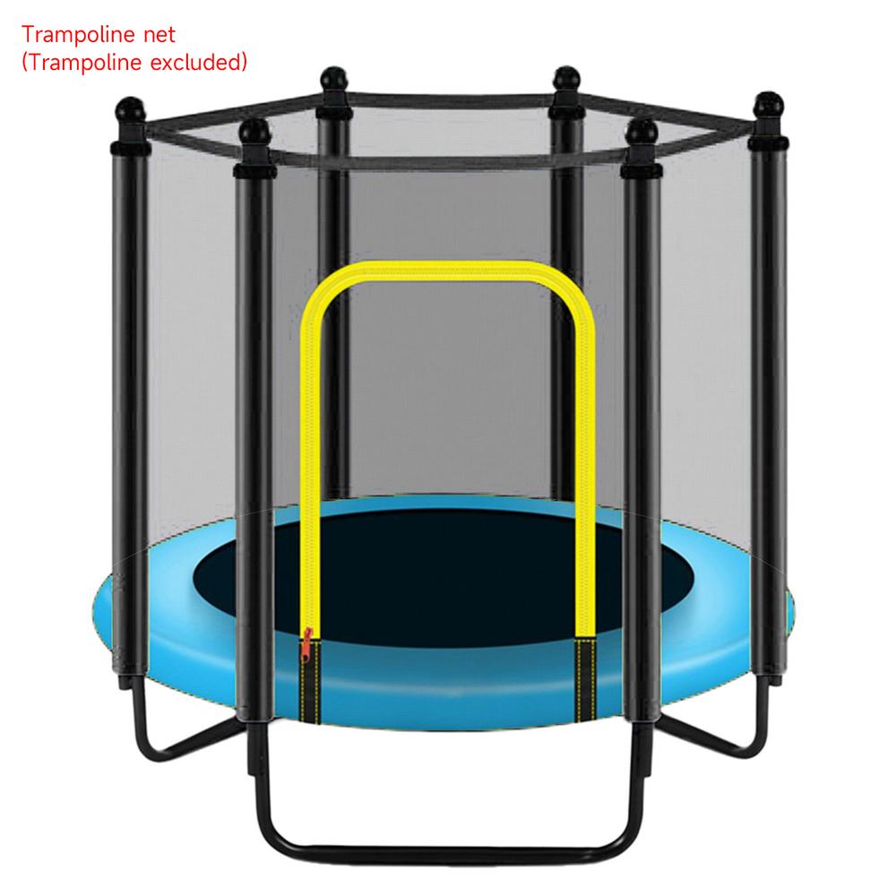 6-polig 1.2/1.4 m rund Kinder Mini-Trampolin gehäuse Netz polster wetterfester Trampolin-Netzwerks chutz: Lila