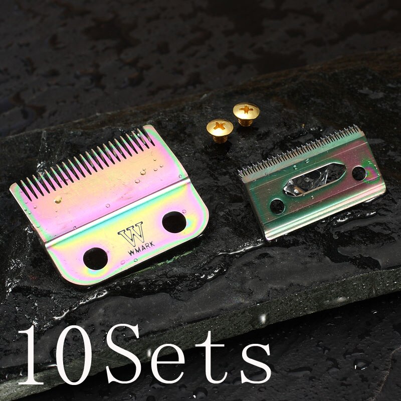 WMARK 2-Hole Hair Clipper Blade rainbow color silver color golden color replace blade W-2 for clipper