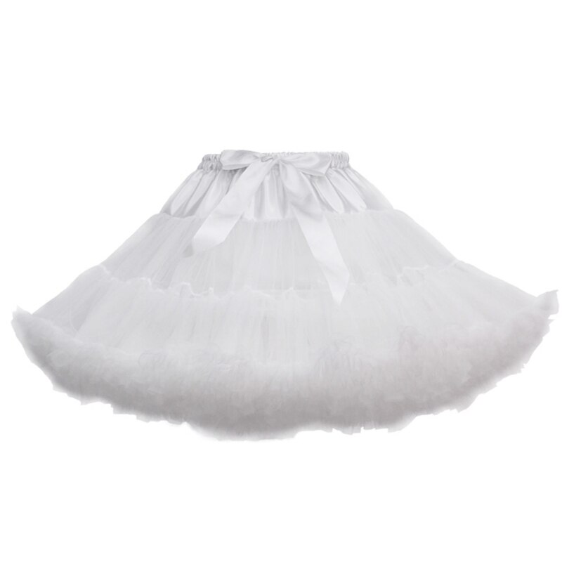 Jupe Tutu Rétro Femme Taille Haute En Tulle 3 Couches – Style Ballet Vintage Plissé Pour Carnaval, Cosplay Et Danse