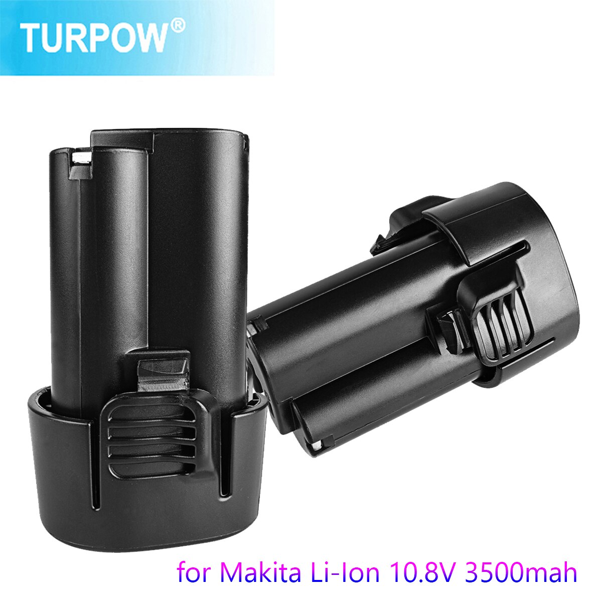 Turpow 3000 mah oppladbart batteri for makita  bl1013 bl1014 bl 1013 bl 1014 lct 203w 194550-6 194551-4 10.8v li-ion batteri
