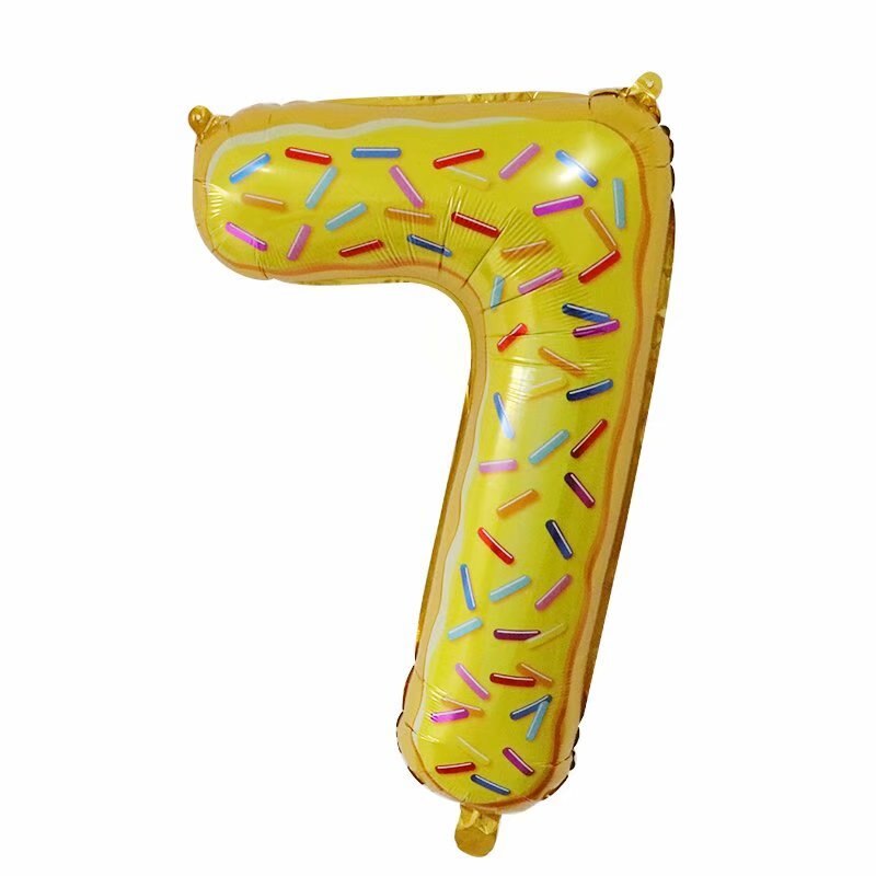 1 Uds. De Globos de aluminio con forma de número de 0 a 9 para donuts de 30 pulgadas, globo de decoración para Baby Shower, suministros de decoración para de cumpleaños, Globos de aire: Camuflaje