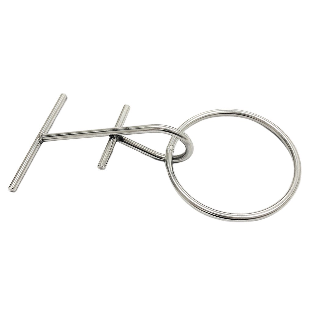 Marine 304 Stainless Steel Portable Dock Ring Spring Ring Silver