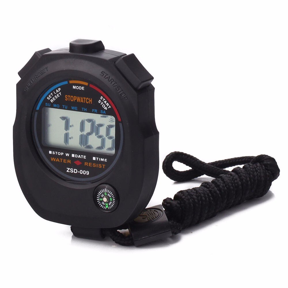 Waterproof Digital LCD Stopwatch Chronograph Timer Counter Sports Alarm stopwatch Timer Counter cronometro digital deportivo