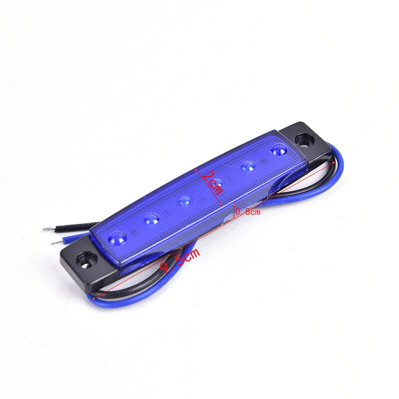 Indicador lateral de camión, Bombilla de señal intermitente LED de 12V y 24V para coche, camión, remolque, luz de advertencia trasera, luces de freno, 1 ud.
