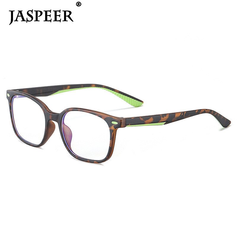 JASPEER Rectangle Kids Computer Glass Children Blue Light Blocking Glasses for Boys Girls Eyeglasses Retro TR90 Light Frame