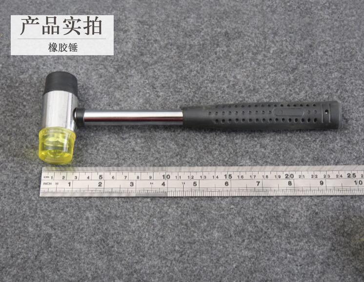 Steel Pipe Handle Rubber Installation Hammer Rubber Hammer Interchangeable Head Nylon Hammer Leather Furniture Installation Tool