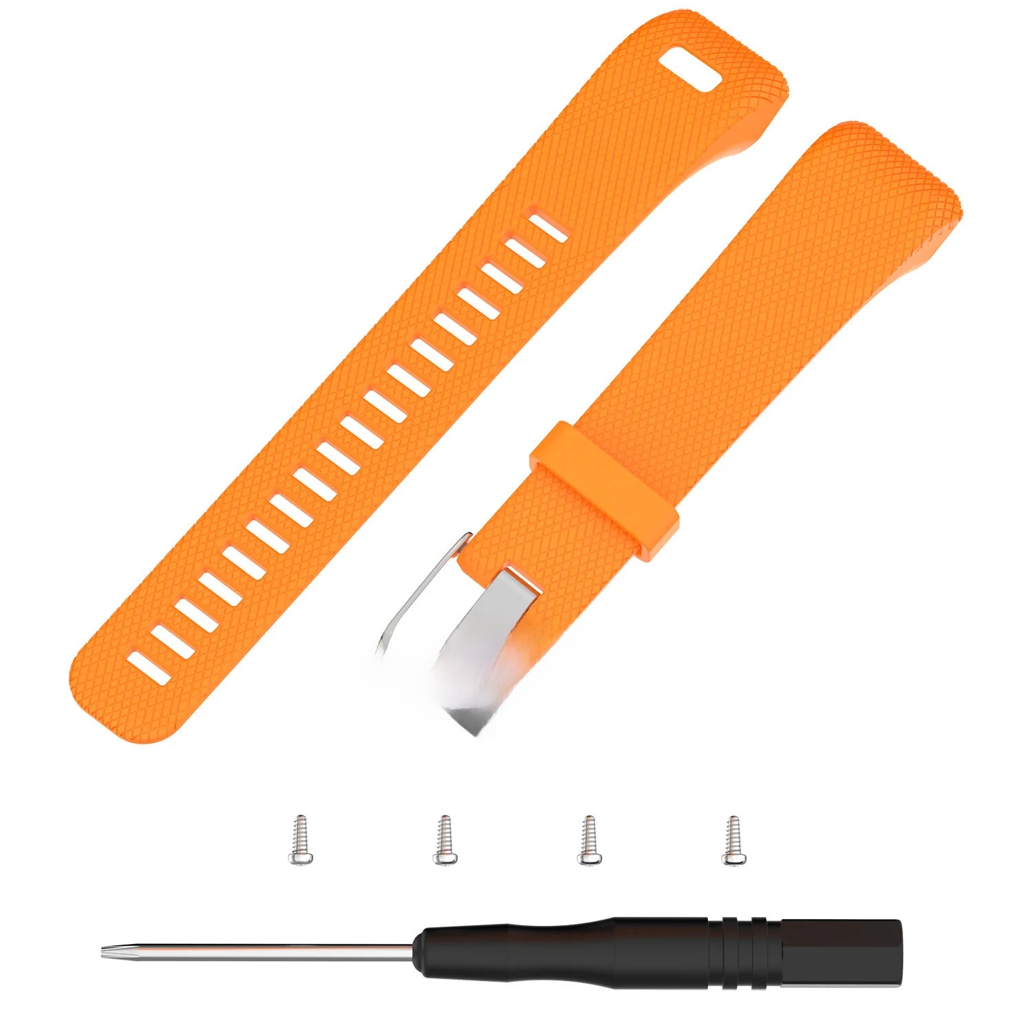 Garmin Vivosmart HR+ Plus Ersatzarmband, kompatibel mit sich nähern X10/X40 Armbinde, Offroad-Ausrügestochen, langlebig und praktisch: Orange