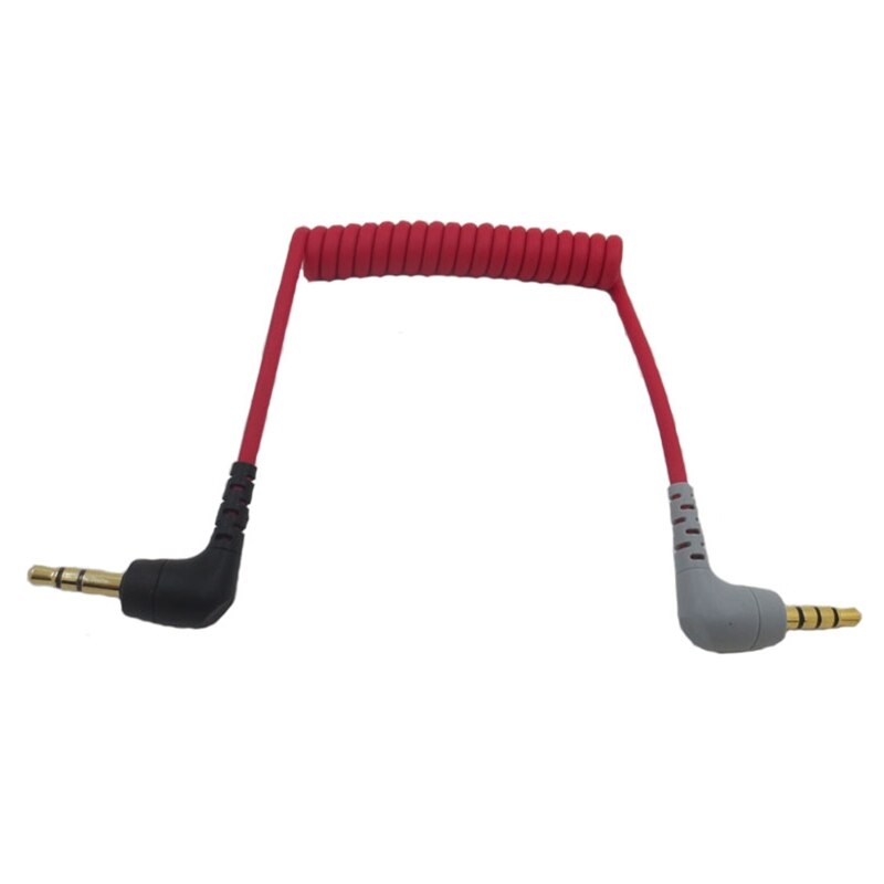 TRS zu TRRS Mikrofon Kabel 3,5mm Stecker auf Stecker Rechten Winkel Patch Adapter Kabel Wireless Lavalier-mikrofon Mic Kabel für BOYA Ritt SC7