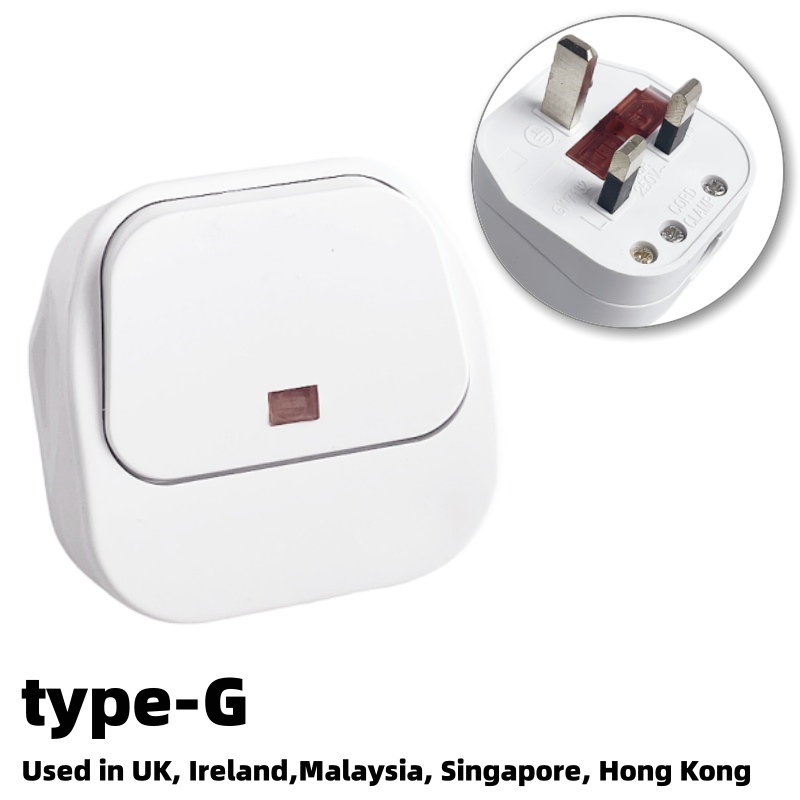 Adattatore per spina UK Prese di ricambio maschio Presa elettrica riscablabile Connettore adattatore per spina UK per cavo di prolunga di alimentazione: TIPO 15