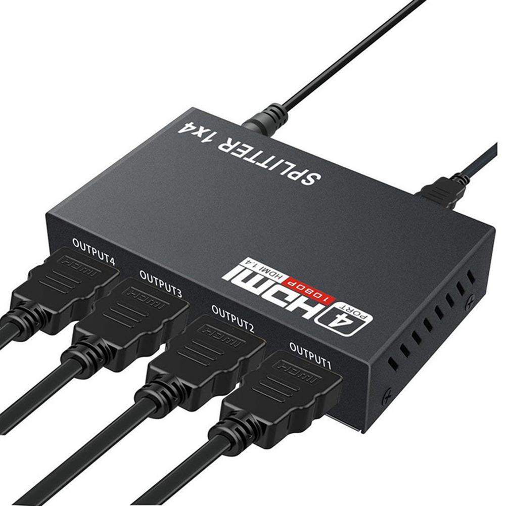 HDMI-kompatibel Splitter HDCP 4 in 1 HDMI Konverter Splitter Verstärker HDCP 1080P Adapter HD Konverter Adapter