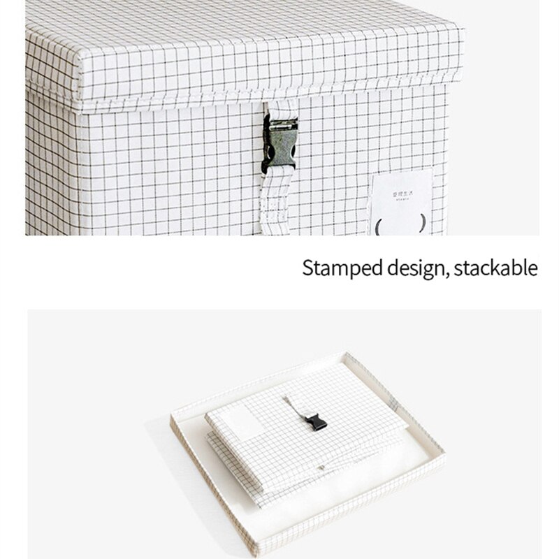 Grand seau à linge étanche pliable, boîte de rangement en coton et lin pour sous-vêtements et vêtements, organisateur domestique