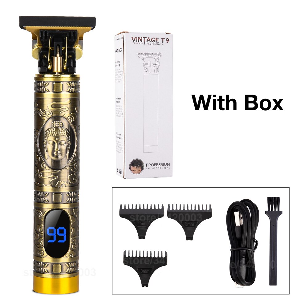 Tondeuse Voor Mannen Oplaadbare Boeddha Dragon Professionele T Scheerapparaat Baard Trimmer Haar Snijmachine Outliner Haar Trimmer: USB F