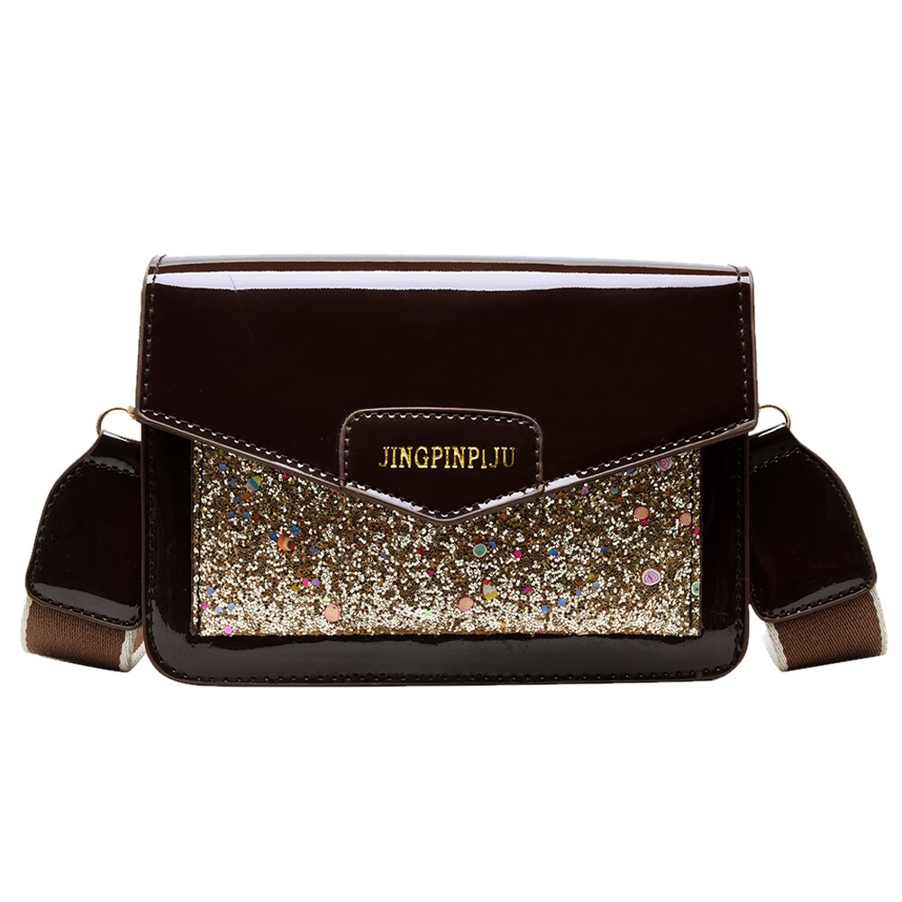 Dames pailletten pu leren schoudertas dames kleine messenger crossbody handtassen dames schoudertas