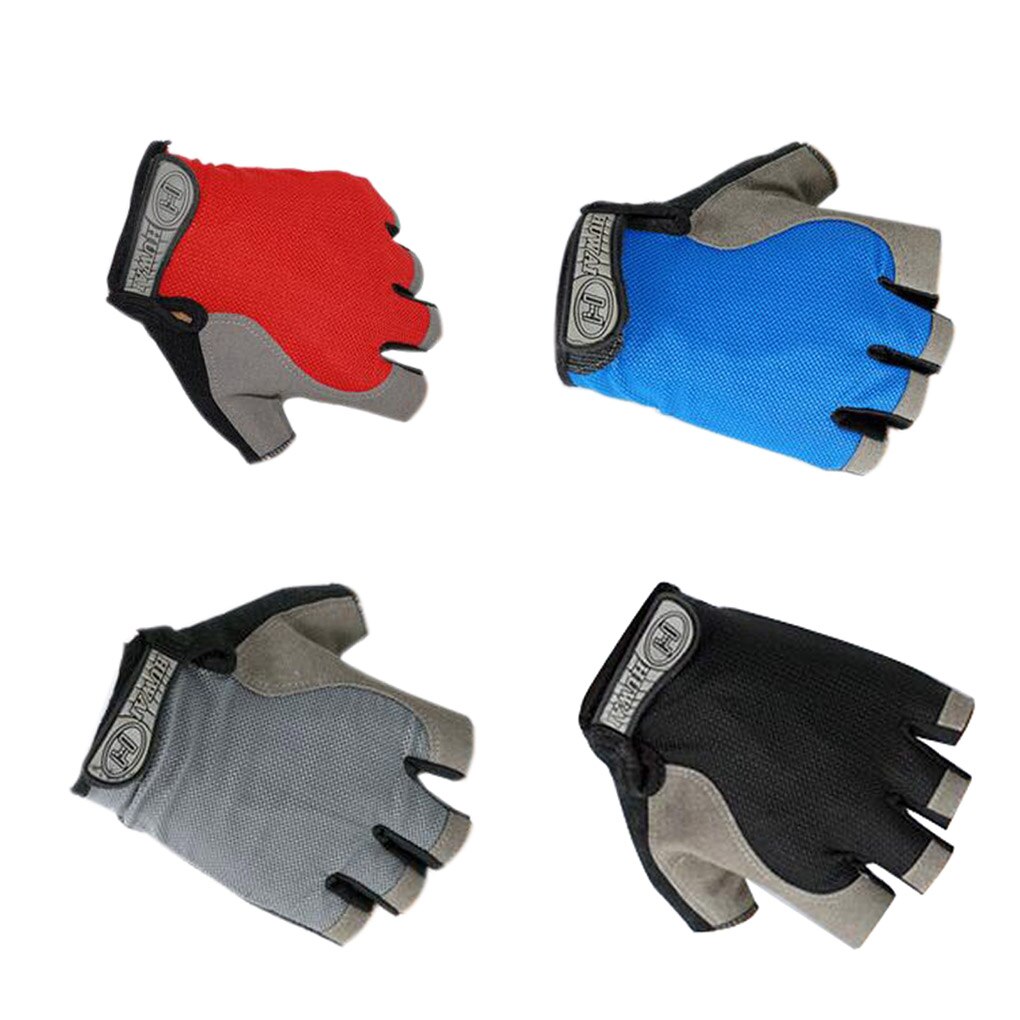 Men Women Cycling Gloves Bicycle Gloves Bike Gloves Anti Slip Shock Breathable Half Finger Short Sports Gloves Accessories