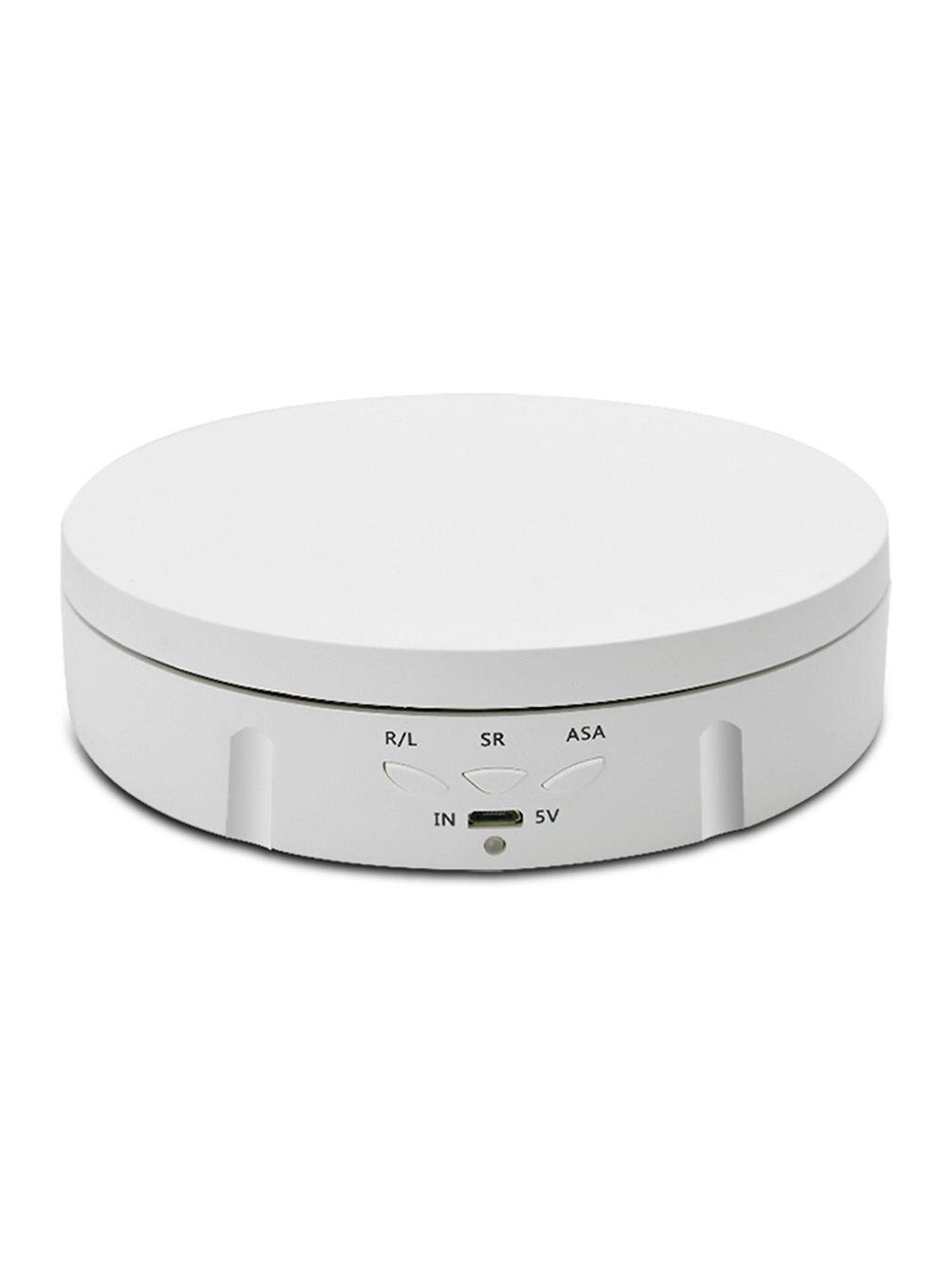 Charging Automatic Turntable Live Turntable Jewelry Electric Rotating Table 360 Degree Rotate Panoramic Display Table: Beige