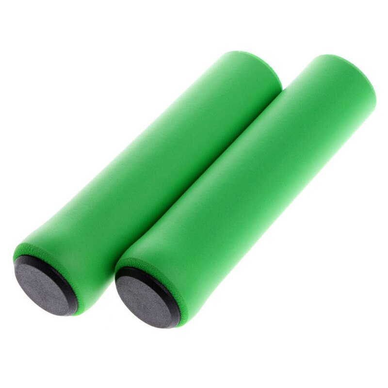 1Pair Silicone Cycling Bicycle Grips Outdoor MTB Mountain Bike Handlebar Grips Cover Anti-slip Strong Support Grips Bike Part: green