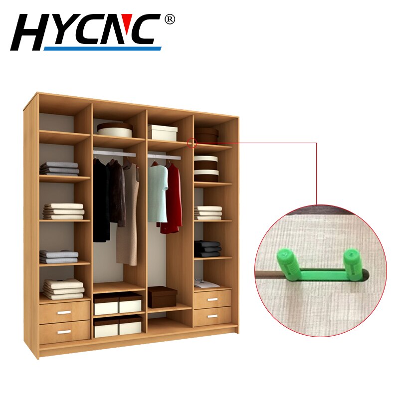 10pcs Panel Furniture Invisible Links Plastic Fasteners Cupboard Wardrobes U-Shaped Generation Three-In-One Link U-Shaped Nails