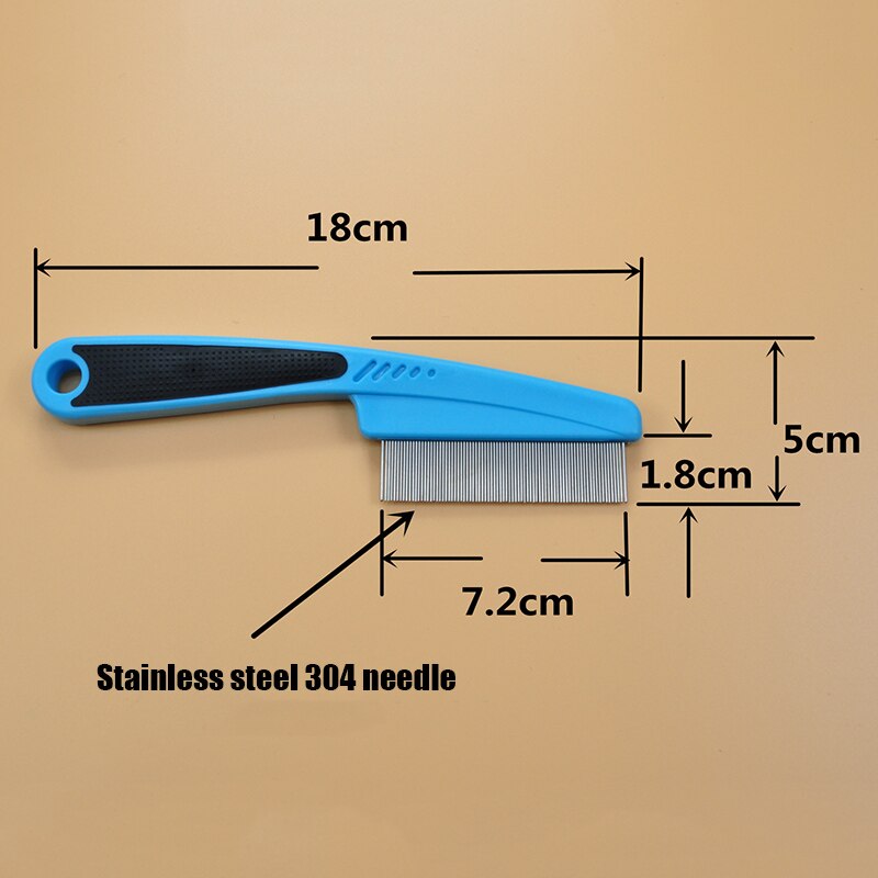 Flea Comb for Long Haired Cats Dogs Anti Knot Grooming Comb Easy Grip Handle Combs UD88