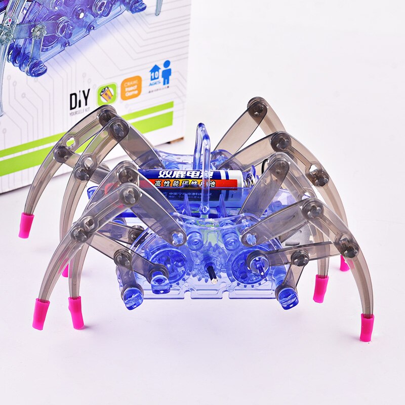 Spider robot assembly kit technology small invention DIY eight-legged electric crawling mechanical insects