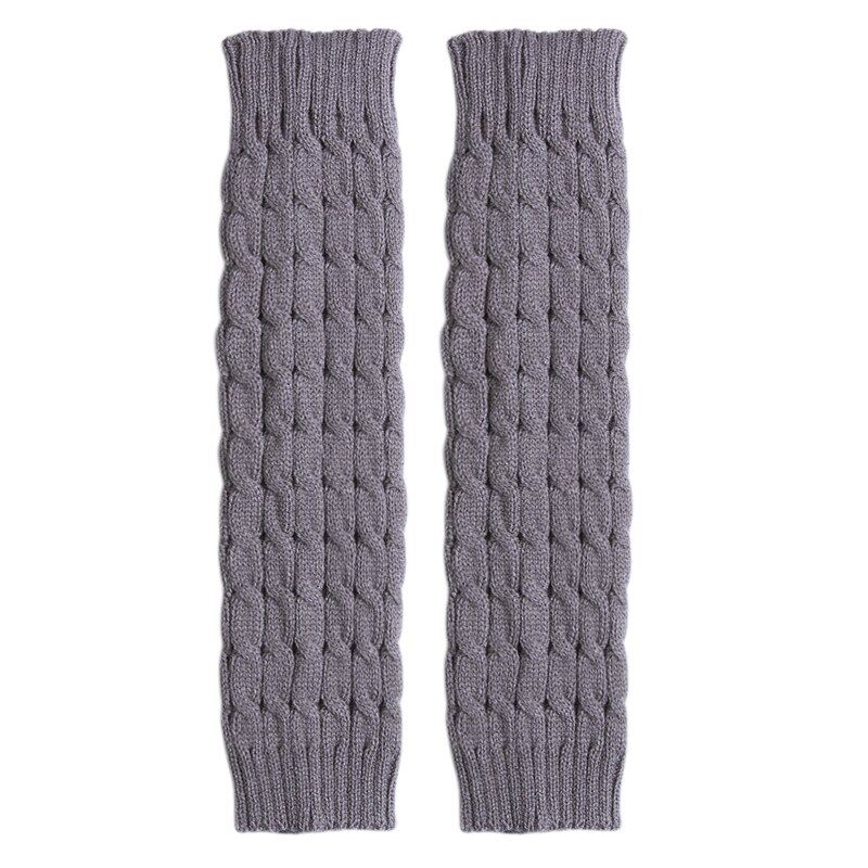 Jambières montantes en tricot pour femme, jambières, en laine, chaudes, solides, tenues d&#39;automne, hiver: A3
