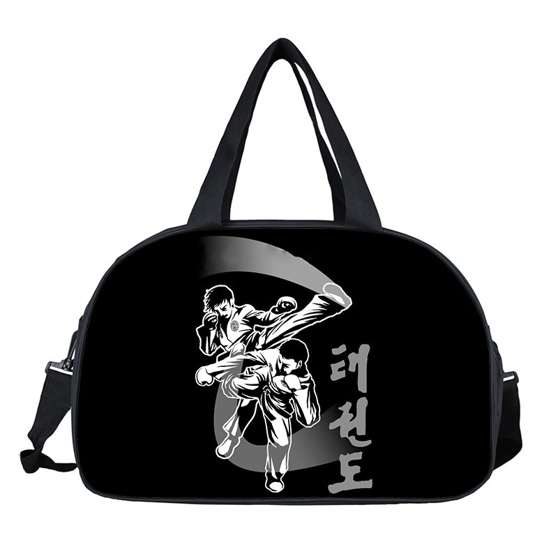 Cool Martial Art Judo / Taekwondo / Karate / Aikido Travel Bag Women Men Handbags Multifunctional Duffel Bag Shoes Holder: dsttaekwondo08