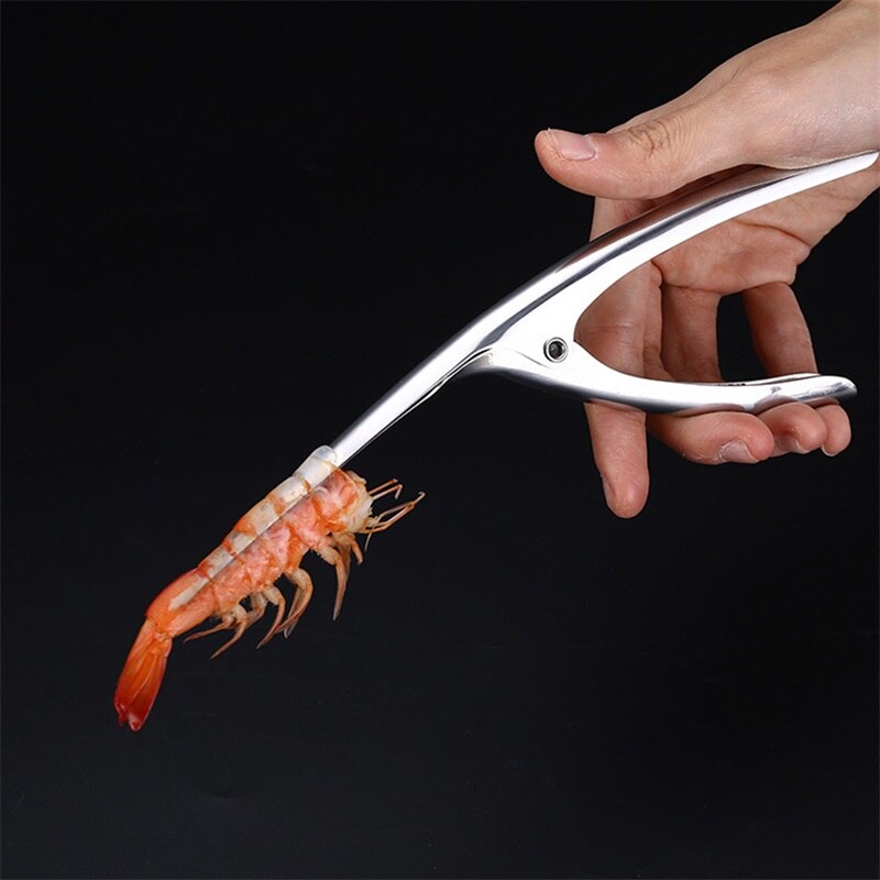 Shrimp Peeler Stainless Steel Prawn Peeler Shrimp Deveiner Peel Device Kitchen Tools Table Accessories