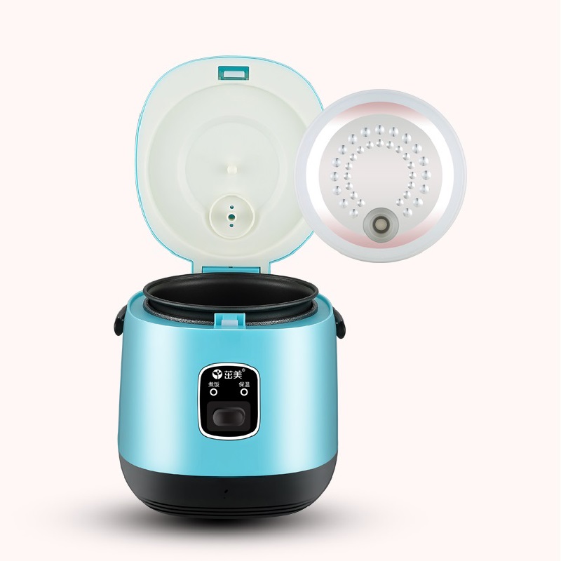 Sähköinen riisinkeitinlaite lounasrasia hidas liesi eristys 1.2l mini monitoimikeitin riisikattila 1-2 hengelle riisinkeitin 220v