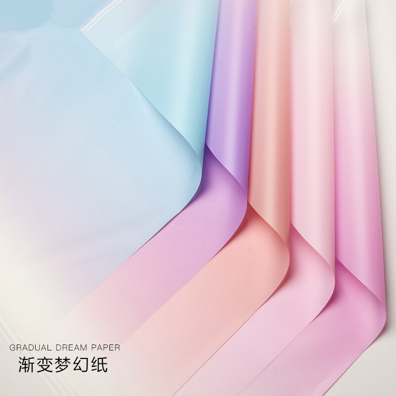20pcs Half Translucent Wrapping Paper for Flower Arrangement Florist Packaging Materials Waterproof Flower Wrapping Paper