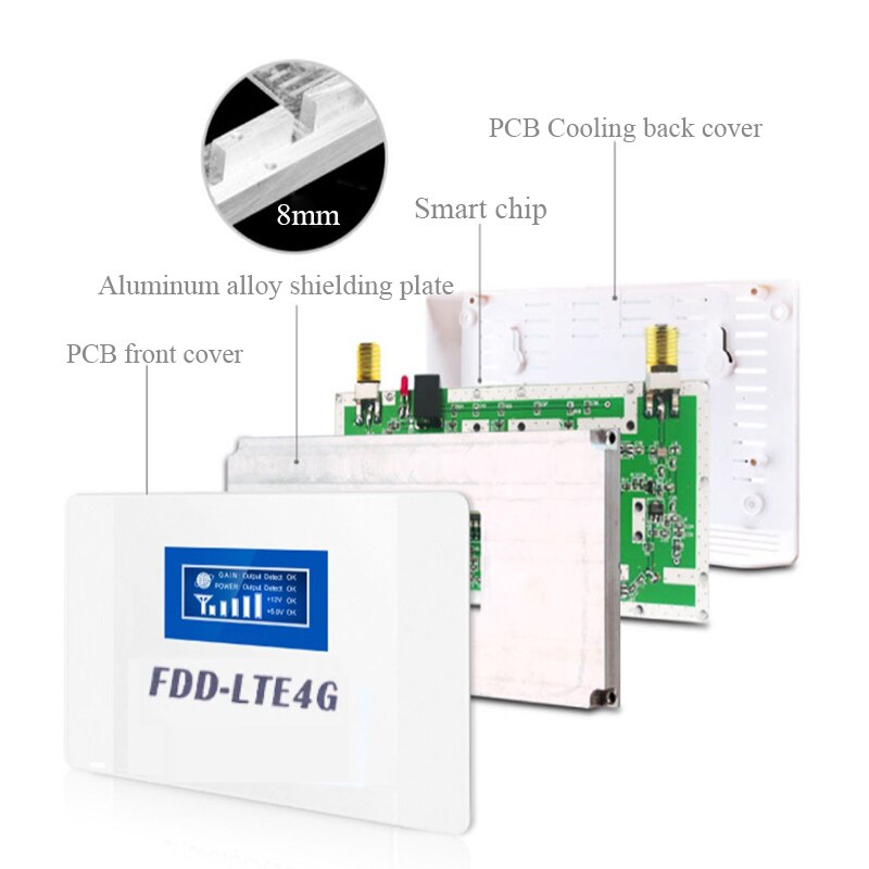 Car Use LTE DCS 1800mhz4G Network Mobile Signal Booster Repeater 2G 4G 1800Mhz Cellphone Cellular GSM 1800 Cellular Amplifier