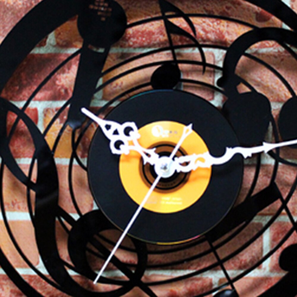 Vinyl Record Wall Clock Musical Microphone Wall Clock Wall Clock